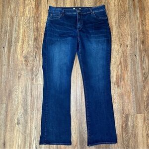 Kut from the Kloth Natalie Bootcut Jeans Womens 18W High Rise Wide Leg Stretch